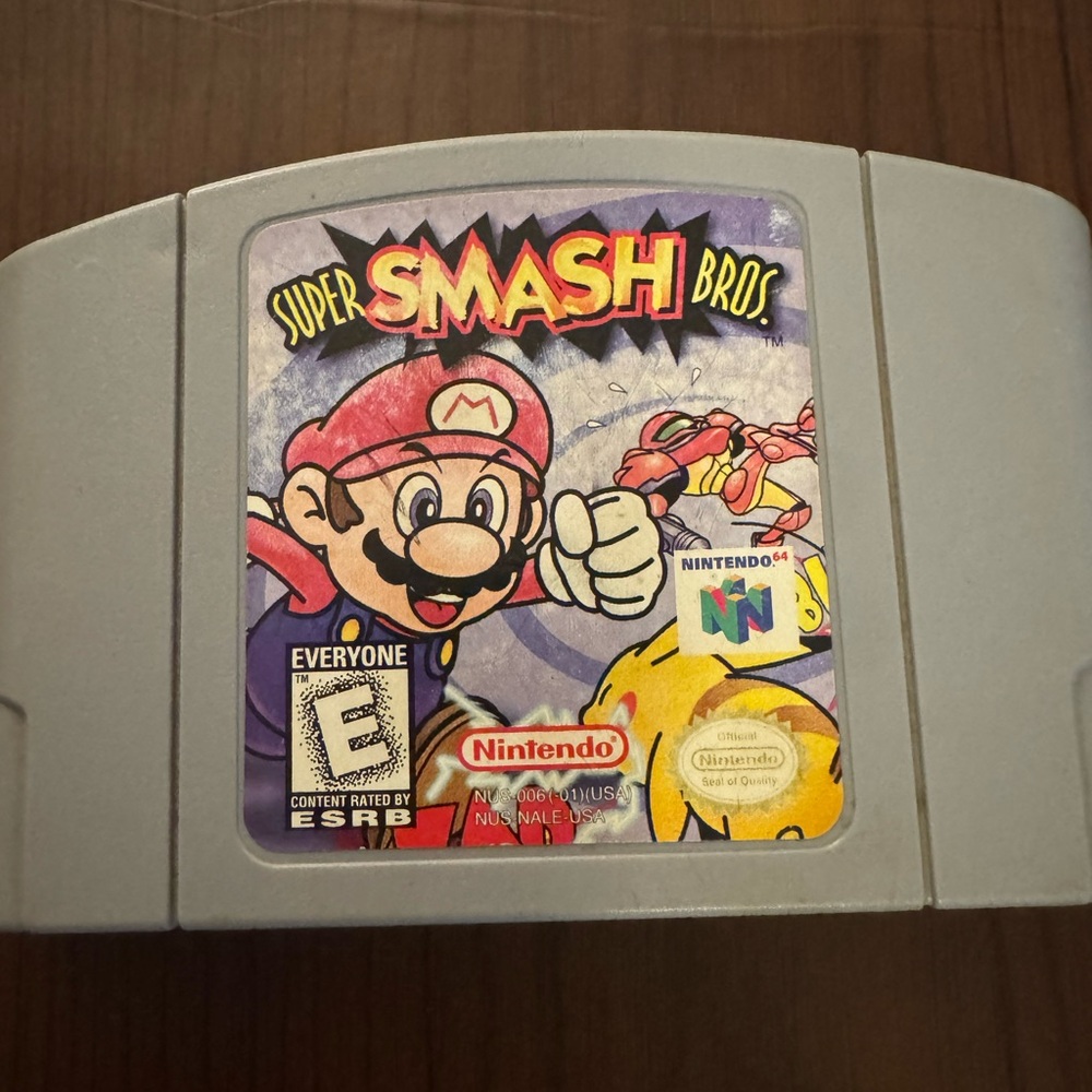 Nintendo Gray Super Smash Bros. N64 Game